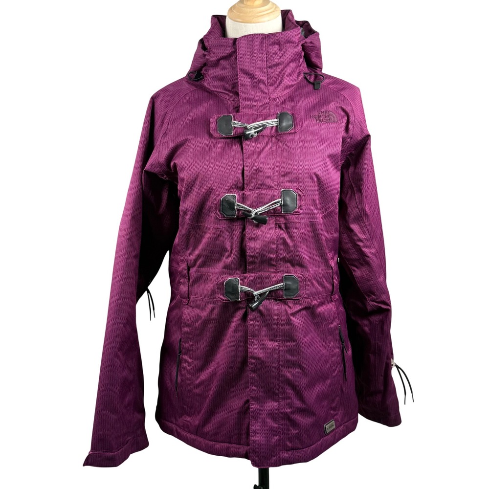 North Face M‎ HyVent Ski Jacket Purple Magnet Toggles Closure A26T Y2K Gorpcore